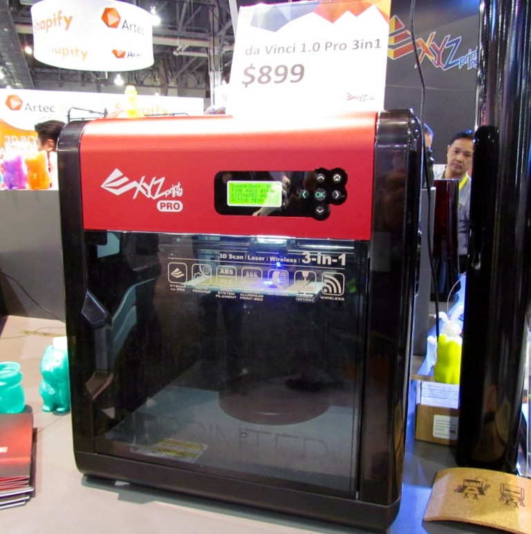 XYZprinting Da Vinci 1.0 Pro 3 in 1 stampante 3d scanner e incisore ...