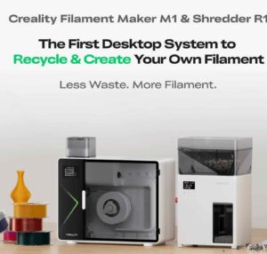 Creality testa l’interesse per un riciclatore da scrivania, Shredder R1 e Filament Maker M1