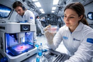 Qualificazione spaziale per i componenti microfluidici e ottici realizzati in Micro-AM