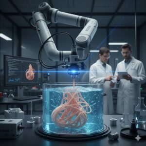 Braccio robotico e percorsi multi-asse, l’evoluzione della stampa 3D del silicone in gel, dalla Facoltà di Ingegneria Meccanica ed Elettrica dell’Università di Kunming (KUST)