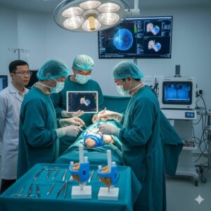 Pianificazione 3D e guide chirurgiche successo nella ricostruzione del gomito in Vietnam