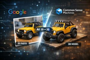 Alphabet Google acquisisce Common Sense Machines, AI per trasformare le immagini 2D in asset 3D