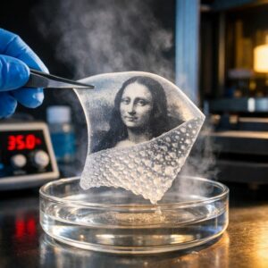 Penn State, una “pelle” in idrogel stampata in 4D che nasconde e rivela immagini con calore, solventi e sforzo