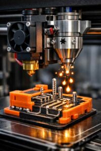 Elettronica 3D, polimeri estrusi e microgocce di metallo fuso nello stesso processo