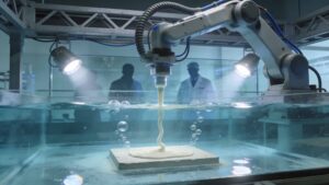 Stampa 3D del calcestruzzo sott’acqua senza acceleranti, il sistema sviluppato da University of Wollongong e LUYTEN 3D
