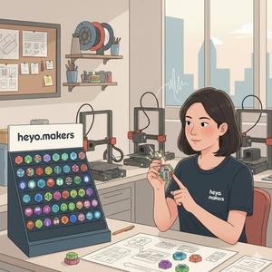 heyo.makers a Singapore di Jennifer Ang i fidget clicker stampati in 3D