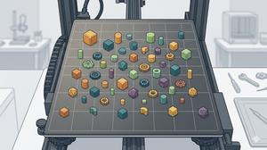 Dallo slicing “statico” al piatto distribuito  la proposta di posizionamento casuale dei modelli