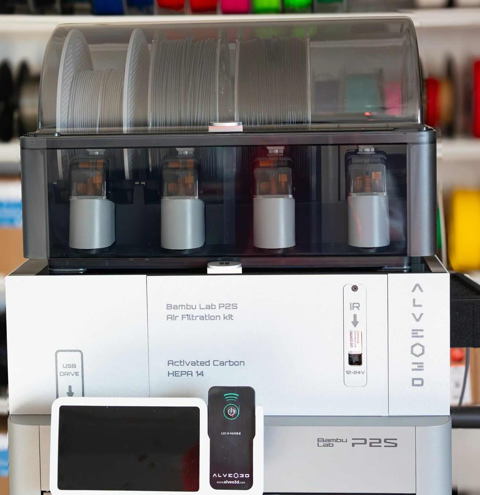 Alveo3D e il kit di filtrazione HEPA14 per Bambu Lab P2S