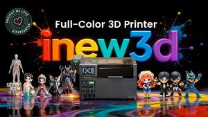 Kickstarter  iNEW3D QC2A punta a portare la stampa 3D a colori tramite getto di materiale a meno di 10.000 euro