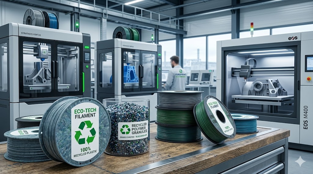 Progetto NaTHan, materiali riciclati per la stampa 3D industriale