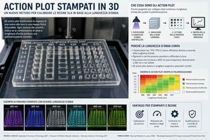 Action plot stampati in 3D, un metodo per calibrare le resine SLA in base alla lunghezza d’onda