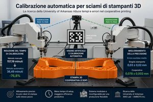 La University of Arkansas automatizza la calibrazione degli sciami di stampanti 3D con AMBOTS