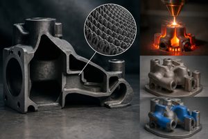 Carburi cementati stampati in 3D dentro componenti fusi, il processo ibrido di VBN Components per pompe da fango