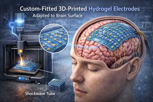 Elettrodi in idrogel stampati in 3D su misura per la superficie cerebrale individuale, la ricerca della Penn State University
