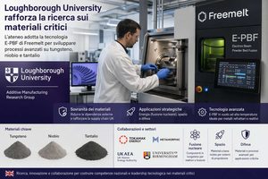 Loughborough University sviluppa tungsteno, niobio e tantalio con la tecnologia E-PBF di Freemelt, i materiali critici