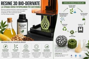Resine 3D bio-derivate, la strada verso fotopolimeri più sostenibili