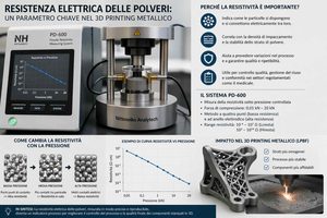 Stampa 3D metallica la resistenza elettrica delle polveri entra nel controllo qualità