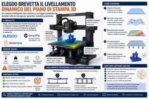 Un brevetto Elegoo descrive il livellamento dinamico della piattaforma di stampa