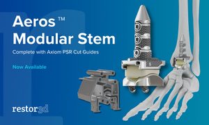 restor3d porta sul mercato un nuovo impianto di caviglia stampata in 3d con stelo modulare Aeros