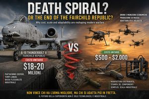 Quando la superiorità tecnologica non è sempre forza militare il caso Stati Uniti, dalla Fairchild Republic ai droni economici: come cambia l’equilibrio tra costo, scala e superiorità militare