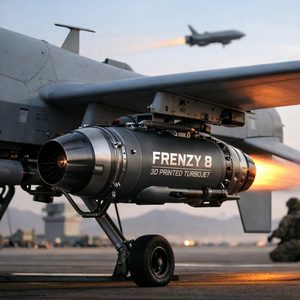 Beehive ottiene 29,7 milioni dalla US Air Force per i turbojet Frenzy stampati in 3D