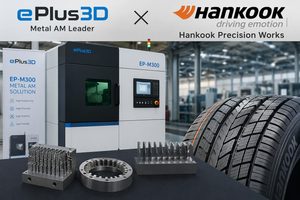 ePlus3D e Hankook Precision Works portano la stampa 3D in metallo nella produzione delle lamelle per pneumatici