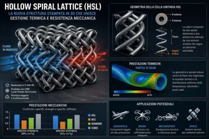 La nuova struttura Hollow Spiral Lattice HSL punta a unire dissipazione termica e funzione portante
