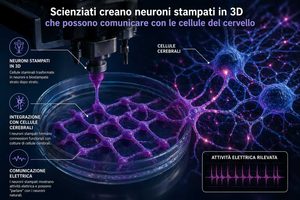 Neuroni artificiali stampati che dialogano con il cervello, lo studio della Northwestern University