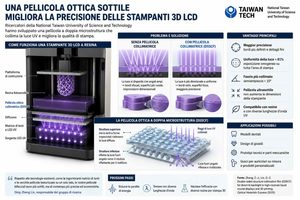Una pellicola ottica sottile può migliorare la precisione delle stampanti 3D LCD dalla National Taiwan University