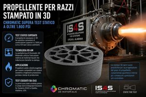 Chromatic testa un propellente per razzi stampato in 3D sotto alta pressione