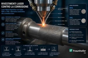 Fraunhofer IPK sviluppa rivestimenti laser in 904L e 316L per proteggere i metalli dalla corrosione