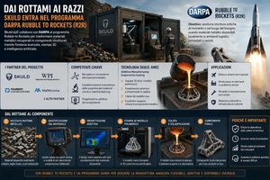 Skuld porta la microfonderia portatile nel programma DARPA Rubble to Rockets