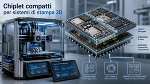 Fraunhofer IPMS testa l’integrazione densa dei chiplet perché può interessare anche la stampa 3D industriale