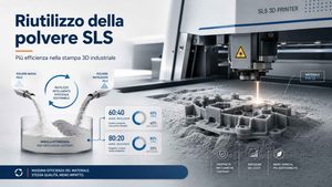 EOS punta a riutilizzare più polvere SLS con una nuova domanda di brevetto