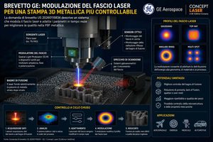 GE Aerospace studia un laser più controllabile per la stampa 3D metallica PBF