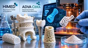 Stampa 3D ceramica per impianti Himed e Adva Cera collegano sviluppo e produzione