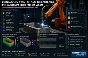 RWTH Aachen sviluppa WIM, un modello dati per rendere la stampa 3D WAAM più tracciabile e adattiva