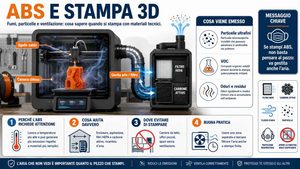 ABS e stampa 3D dove finiscono davvero fumi e particelle