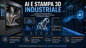 Come l’intelligenza artificiale può rendere più industriale la stampa 3D