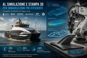 Il progetto GenDSOM per progettare imbarcazioni più efficienti in Gran Bretagna usando stampa 3D e AI