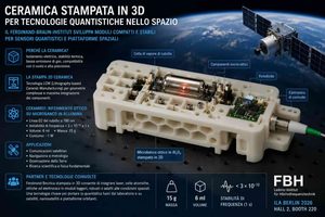 Ceramica stampata in 3D per sensori quantistici compatti destinati allo spazio