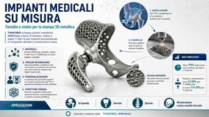 TANIOBIS punta su tantalio e niobio per impianti medicali stampati in 3D