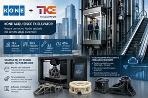 KONE e TK Elevator il maxi accordo negli ascensori apre spazio alla stampa 3D nei ricambi e nella manutenzione