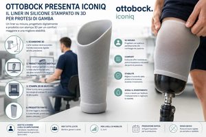 Ottobock presenta iconiq, il liner in silicone stampato in 3D per la protesi della gamba