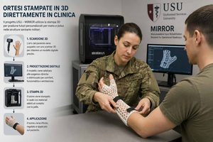 USU studia la stampa 3D di ortesi direttamente nelle cliniche militari