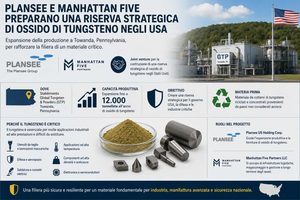 Plansee e Manhattan Five preparano una riserva strategica di ossido di tungsteno negli Stati Uniti