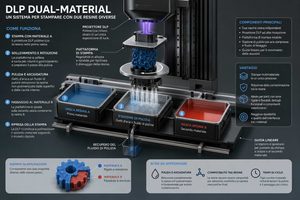 Un brevetto di Shanghai JIZHI Zongheng Technology punta alla stampa 3D DLP con due materiali