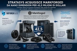 Stratasys compra Markforged da Nano Dimension per 42,5 milioni di dollari