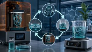3Dresyns Circular RePrint Bio una resina per stampa 3D che può tornare liquida e essere riutilizzata