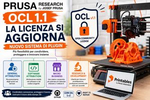 Prusa aggiorna la Open Community License  la OCL 1.1 introduce moduli per attribuzione, ricerca e uso aziendale